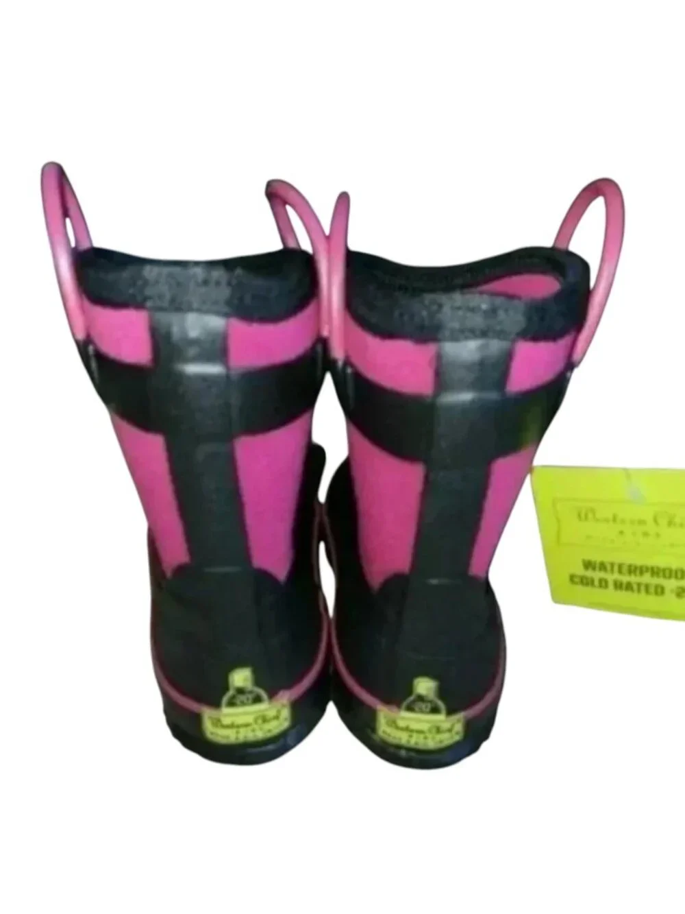 NEW Western Chief Pull Slip On Handle Waterproof Winter Snow Rain Boots Shoes 10